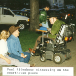 paul ridenhour witnessing at prescott courthouse